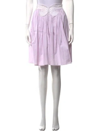 Pre-owned Carven Mini Skirt In Purple