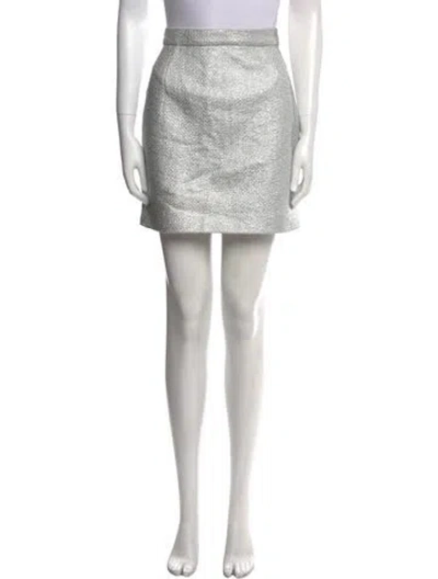 Pre-owned Carven Mini Skirt In Silver