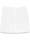 Carven Twill-weave Mini Skirt In White