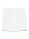 Carven Twill-weave Mini Skirt In White
