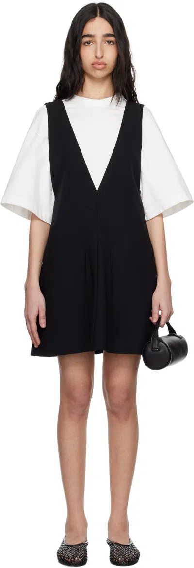 CARVEN NAVY WOOL MINIDRESS