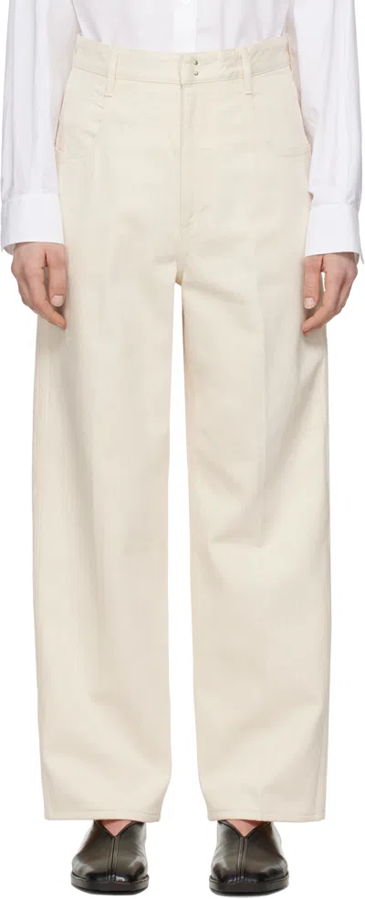 Carven Off-white 5-pocket Jeans In Cream