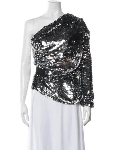 Pre-owned Carven One-shoulder Long Sleeve Top