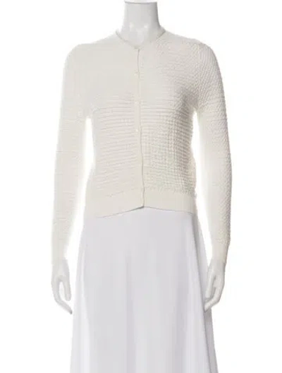 Pre-owned Carven Open Front Sweater In Blue