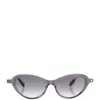 Carven Oval Acetate Sunglasses In Gray