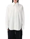 Carven Oversized Shirt In Loose Fit For Women In White
