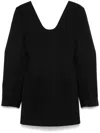 Carven Black Mini Dress In Black