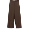 Carven Straight-leg Trousers In Brown