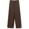 Carven Straight-leg Trousers In Brown