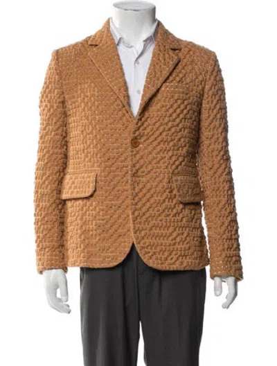 Pre-owned Carven Patterned Blazer In Brown