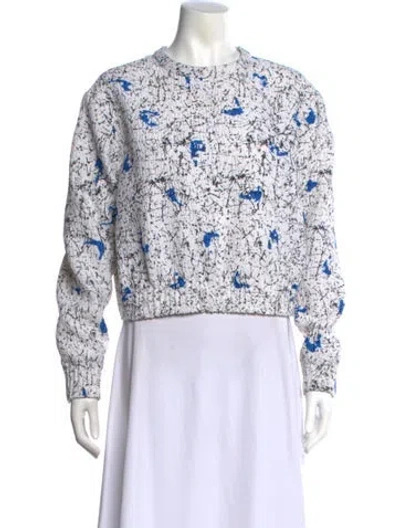 Pre-owned Carven Patterned Crew Neck Top