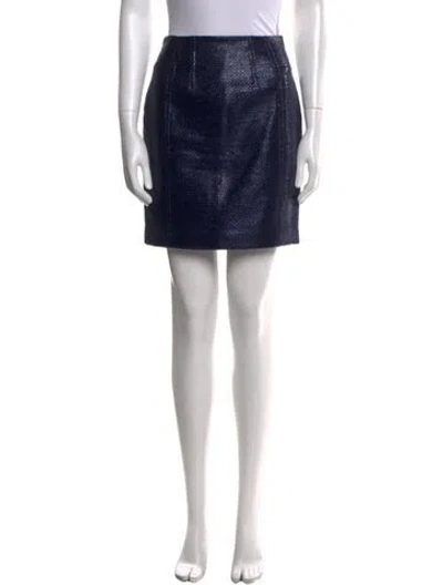 Pre-owned Carven Patterned Knee-length Skirt In Black