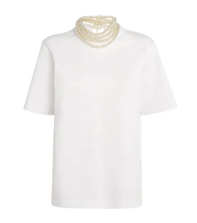 CARVEN PEARL-NECK T-SHIRT
