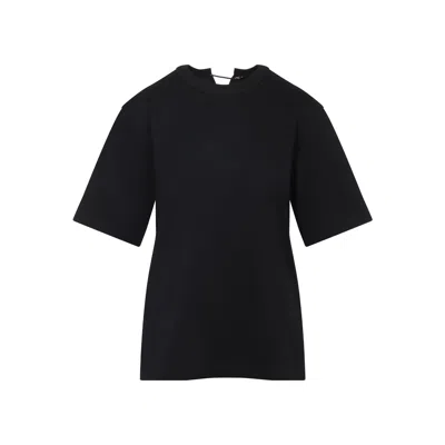 Carven Pearl T-shirt In Black