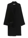 Carven Peignoir Midi Dress In Black