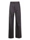 Carven Pleat Front Trouser Clothing In Gray