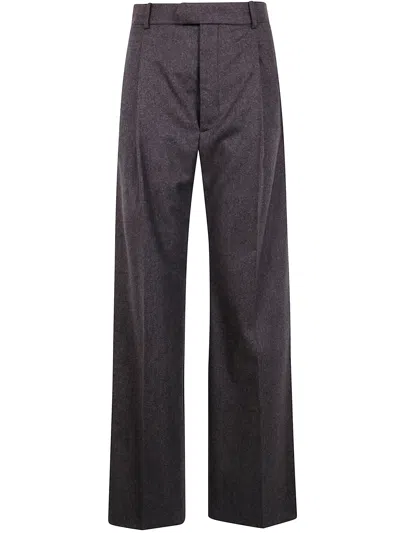 Carven Pleat Front Trouser In Gray