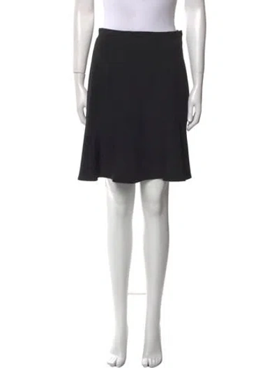 Pre-owned Carven Pleated Accents Knee-length Skirt In Black