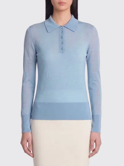 Carven Polo Shirt Woman In Blue