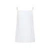Carven Spaghetti Strap Top In Soft Polyester-silk Blend