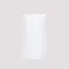 Carven Spaghetti Strap Top In Soft Polyester-silk Blend In White