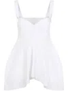 Carven Fitted Cotton Shirt With Adjustable Straps In 白色