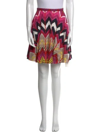 Pre-owned Carven Printed Knee-length Skirt In Pink