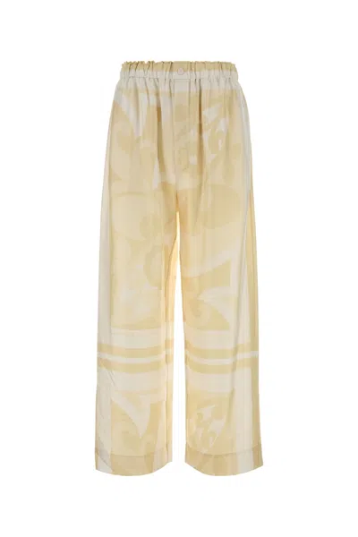 Carven Printed Satin Pant In Black