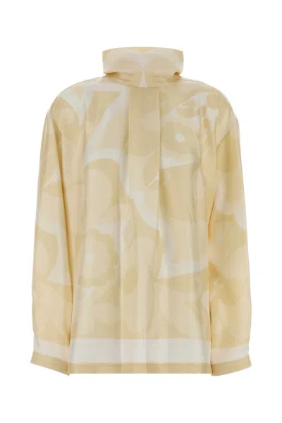 Carven Printed Silk Blouse