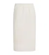 Carven Pull-on Midi Skirt In White