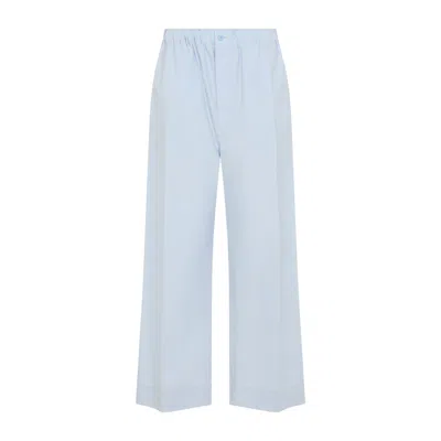 Carven Duck Egg Blue Cotton Pull On Trousers
