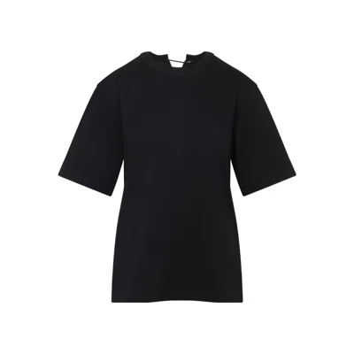 CARVEN CARVEN RELAXED FIT COTTON T-SHIRT WITH UNIQUE NECKLINE
