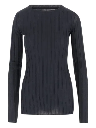 CARVEN RIBBED CREW-NECK SWEATER