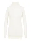 Carven Turtle Neck Underpinning Pullover Women In White