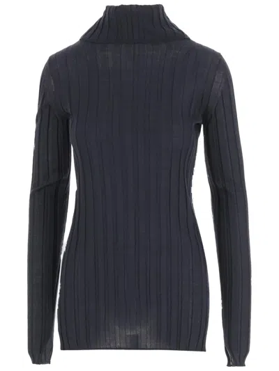 CARVEN CARVEN RIBBED WOOL AND SILK SWEATER