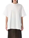 Carven Womens Orchid Foulard Draped Self-tie Cotton-jersey T-shirt In White