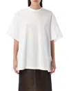 Carven Womens Orchid Foulard Draped Self-tie Cotton-jersey T-shirt In White
