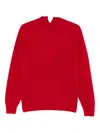Carven Round-neck Cashmere Sweater In Red
