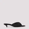 Carven Knotted Front Sandals With 3.5cm Heel In Deep Black