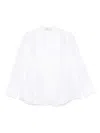 Carven White Satin Shirt In White