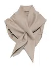 Carven Wool Scarf In Neutral