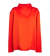 Carven Scarf-detail Blouse In Red