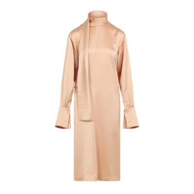 Carven Scarf Dress In Neutral