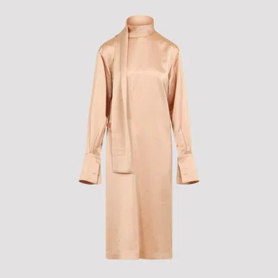 Carven Scarf Dress In Pink