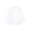 Carven White Satin Shirt In White