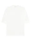Carven Wide-sleeved Cotton Sweater With Subtle Branding In Neutral