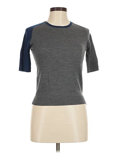 Pre-owned Carven Short Sleeve Turtleneck In Gray