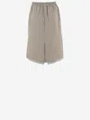 Carven Silk-blend Duchesse Skirt