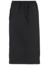 Carven Elasticated-waist Midi Skirt In Black