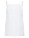 Carven Spaghetti Strap Top In Soft Polyester-silk Blend